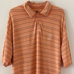 Nike Mens Fit Dry Golf Polo Size Large Orange